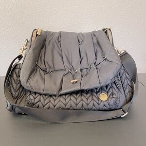 Happ black diaper bag